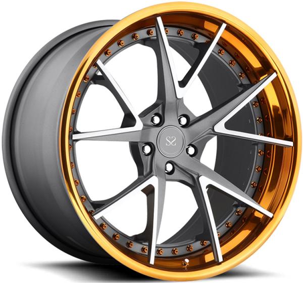 2 Piece BMW Forged Wheels Rims Dics Spoke Barrel Lip Satin Matte Black For Audi RS6 20inch
