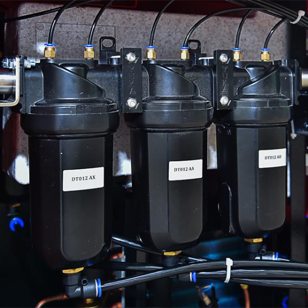 Stainless Steel Cyclinder Aluminum Compressed Air Filter for 1.0mpa and 4000-6000 Hours Element Serve Life