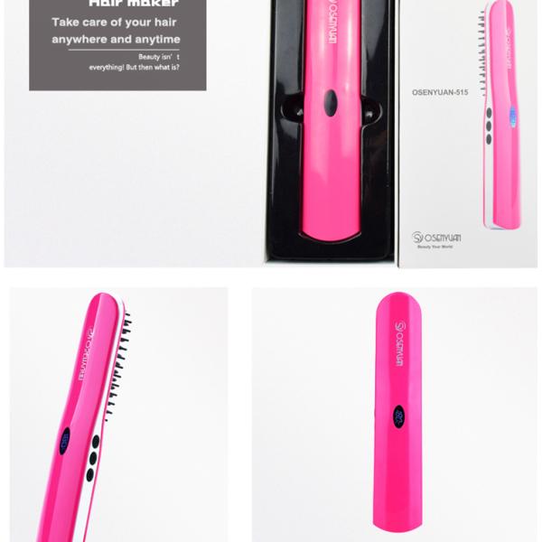 Wireless Charging Mini Home Hair Straightener , Usb Hair Straightener