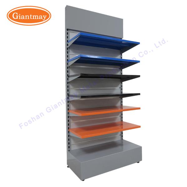 Retail Cosmetic Angled Slatwall Shelves Cigarette Display