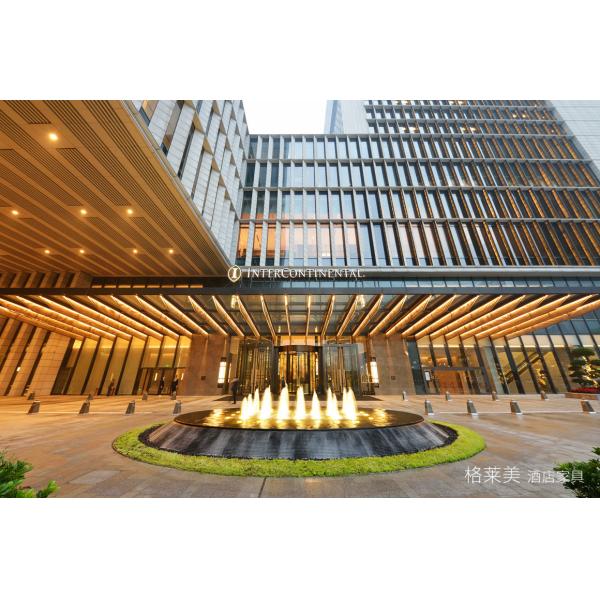 Madera laqueada chapeada decorativa de los paneles de pared del hotel de GLM para el área del salón del pasillo