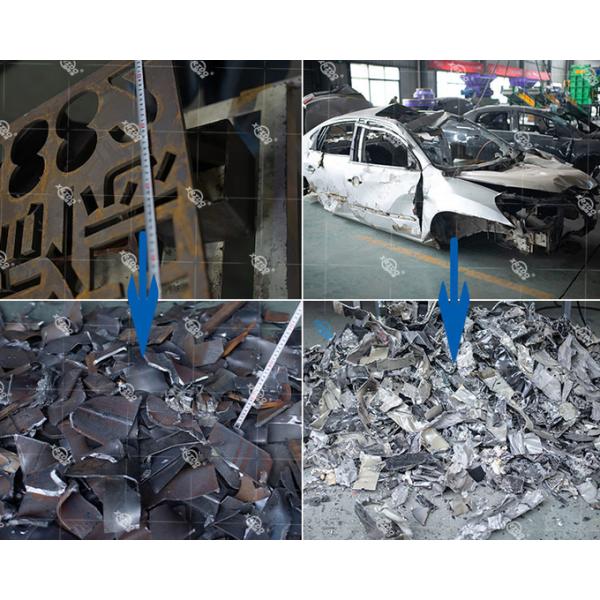 Industrial Scrap Metal Shredder Recycling Car Shredder Twin Shaft E Waste Scrap Metal  Iron Cans Shredder With Ce