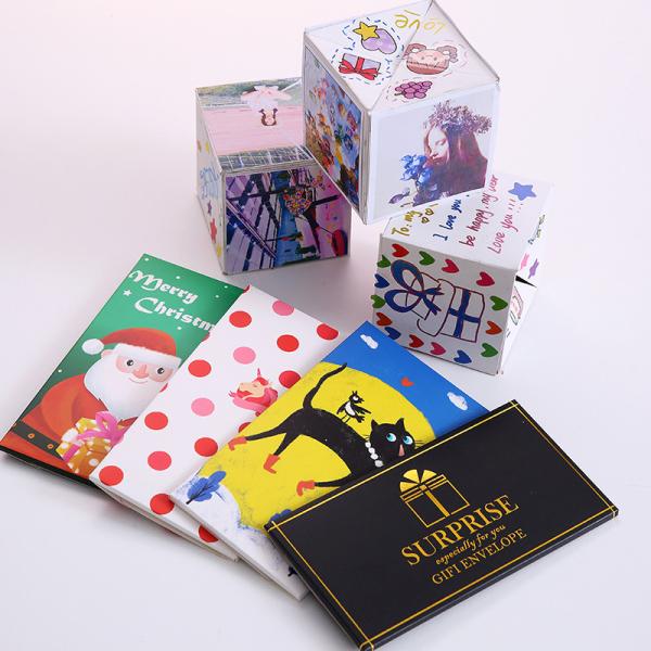 DIY Birthday Christmas Valentine Surprise Bounce Gift Paper Box with Customized Print