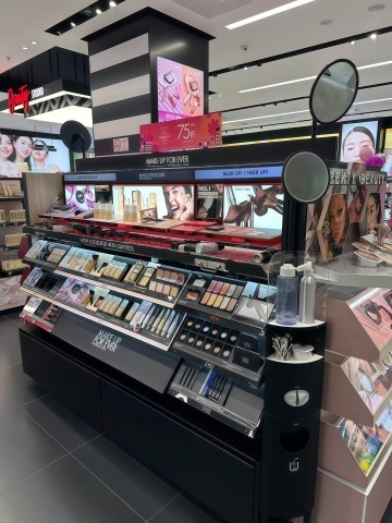 Retail Furniture for Beauty Shops: MDF Display Counters, Cosmetic Showcases, Makeup Cabinets & Display Stands