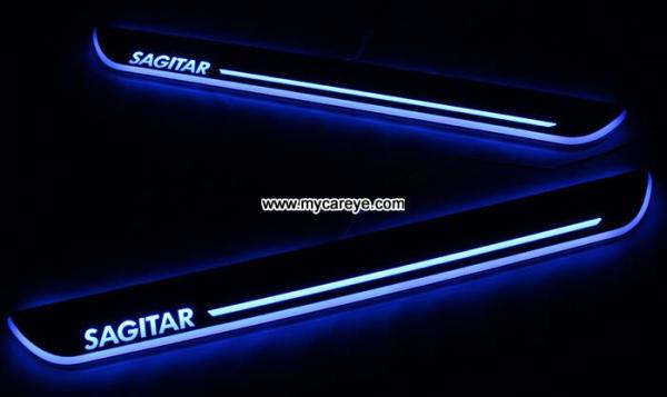 Volkswagen Sagitar car welcome light led Moving Door sill Scuff Pedal Lights