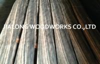 Placage de bois d'ébène de Macassar de placage découpé en tranches par coupe noire de quart pour des meubles