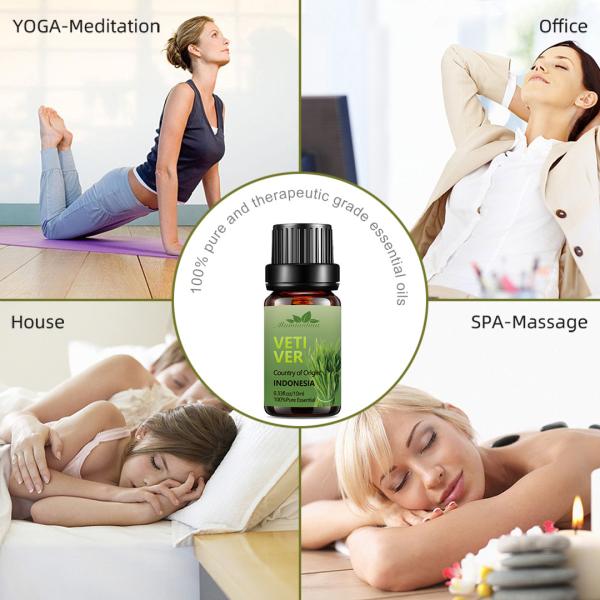 Vetiver Home Fragrance Essential Oils For Skin 1000ml Softening 100% Natural