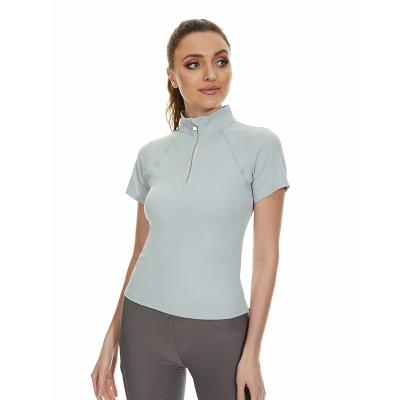 Roupa equestre amigável de Eco das mulheres da camada de Gray Nylon Horse Riding Base