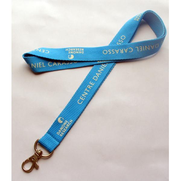 1.5Cm Width Custom Logo Lanyard For Whistle , Light Weighted Badge Holders Lanyards