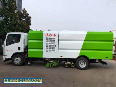 ISUZU 700P 190hp Truck Mounted Road Sweeper 5000L Water Tank