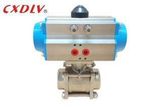3 partes da válvula atuada pneumática de aço inoxidável Q611F do parafuso da