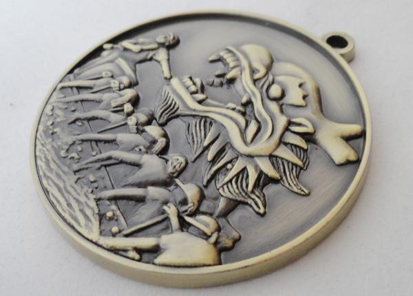 Custom Zinc Alloy / Pewter / Dragon / Brass Boat 3D Die Cast Medals for Souvenir Gift