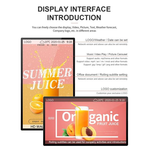 HD-экран цифровой рекламы игроки на стене помещенные окна рекламный экран