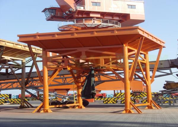 Fixed Eco Hopper Large Open Area , Dust Free Port Unloading Hopper Tailor Made