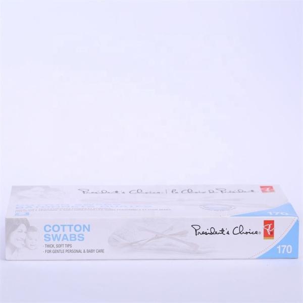 Cotton Swabs Cotton Buds Quality Paper Sticks 100% Pure Natural Cotton Head In Blister Card