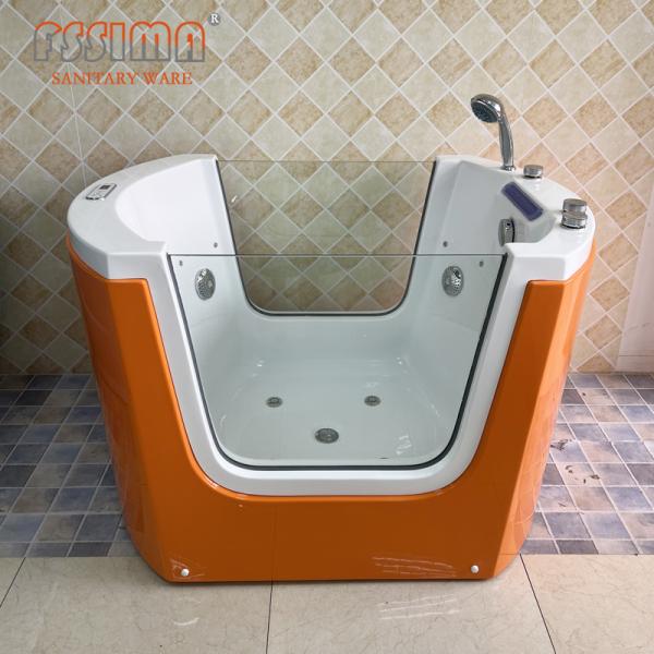 Ушат младенца крытого Freestanding цвета ванны воздушного пузыря белого акриловый