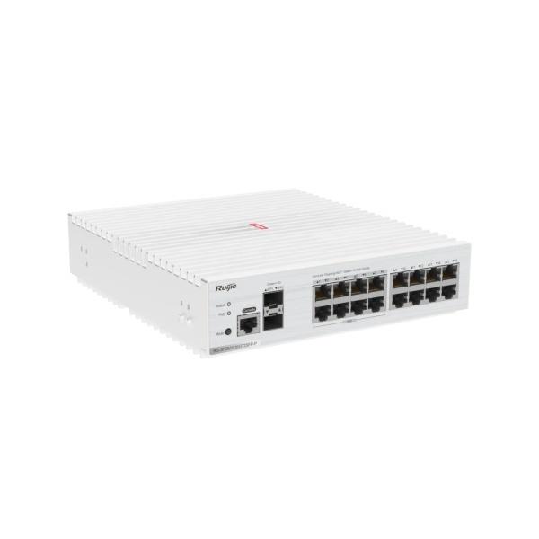 16-Port Gigabit Ruijie Switch With 2 SFP Slots Web Managed VLAN QoS Support