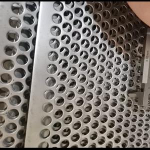 Galvanized Round Hole Perforated Metal Plates Wind Proof Dust Screen