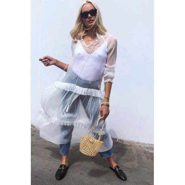 Clothing Fashion Women See-Through Sexy Beach Cover Up Dresses