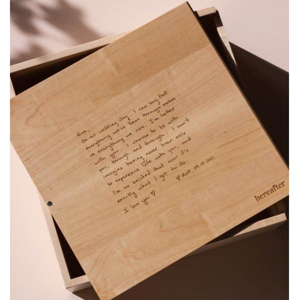Modern Minimalist Custom Memory Box for Personalized Logo Keepsakes and Storage Holders