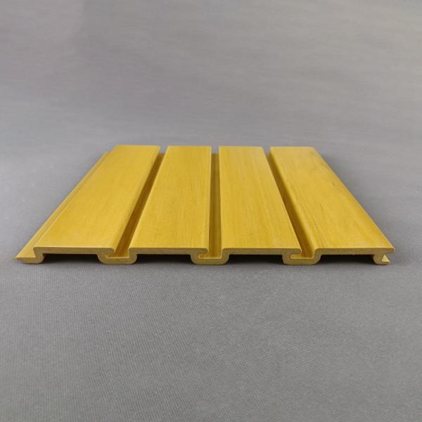 Fire Proof Pvc Slatwall For Hanging Displays Wood Color 12 Inch 4 Feet Or 8 Feet