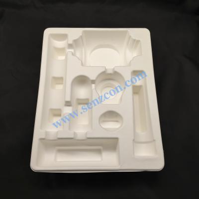 The packaging base of the pulp molding hardware set can be wet pressed or dry pressed. It is made of plant fibers, environmentally friendly and biodegradable.