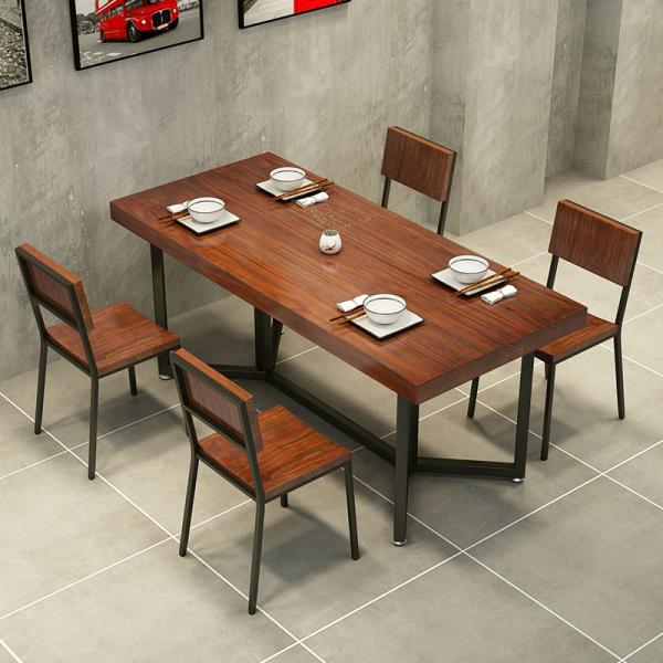 Home Furniture 4 Chairs and Table Set in Chinese Style for Dining Room or Restaurant