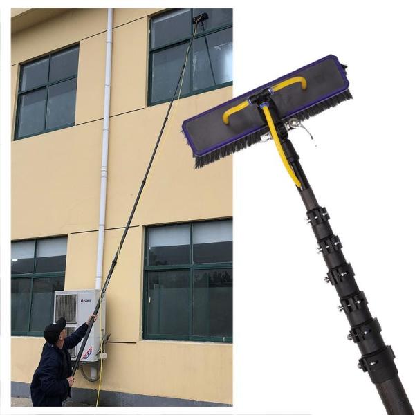 Fibra de nylon Polo telescópico do carbono de CFR para a limpeza de janela