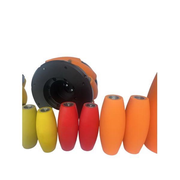 Roller Shaft Stiffness 98019MPA AGV MECANUM WHEELS 0.8kg Per Wheel High Strength Wheels for AGV Navigation and Operation