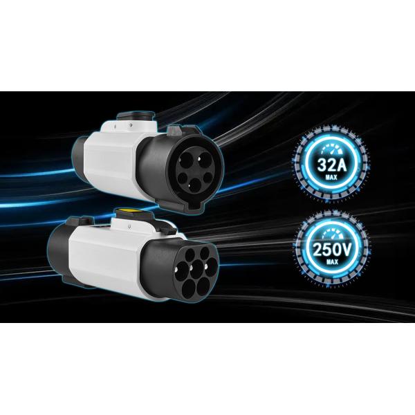GBT Cars Adapter Converts Type 1 Charging Pile to Type1 Interface Standard 32A Output Current Portable EV Charger Adapter