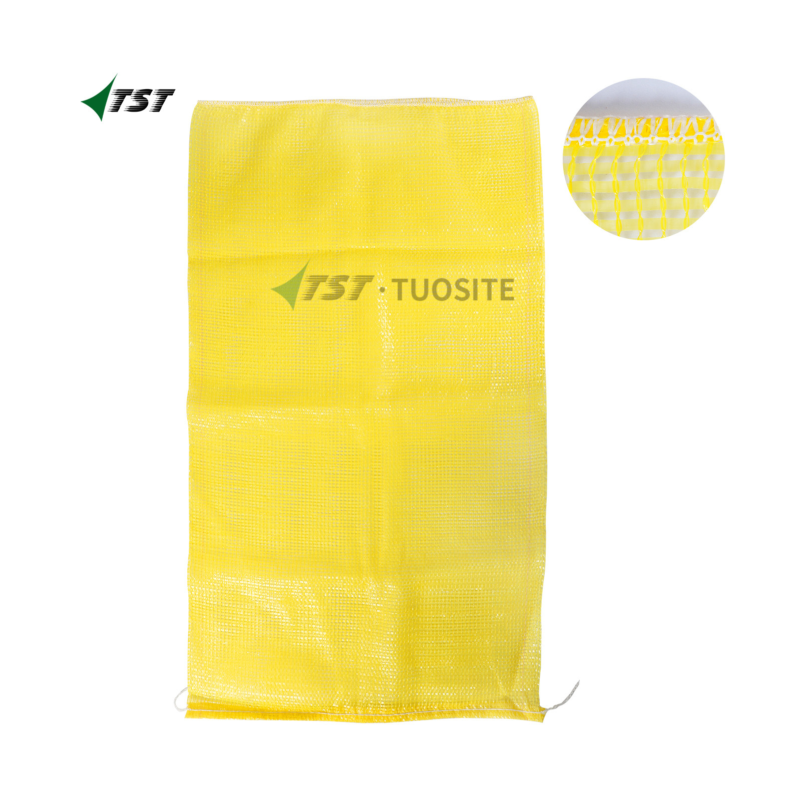 Yellow Color 25kg 30kg 55x100 PP Arpillas For Agriculture Packaging Potato