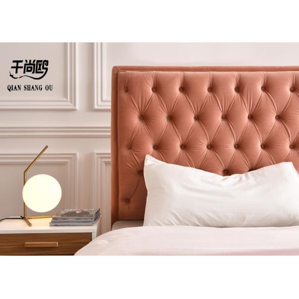 Modern Tatami Bed Leather Velvet Floor King Size Leather Bed Frame