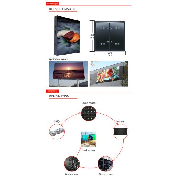 Waterproof Street Pole Outdoor LED Display P10 Pantalla Exterior Electronic Fixed