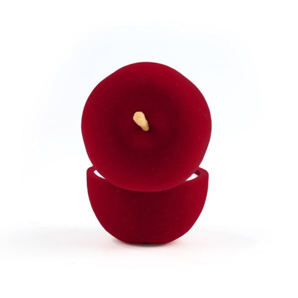 customizable personalized hign end velvet red jewelry ring box for Christmas gift