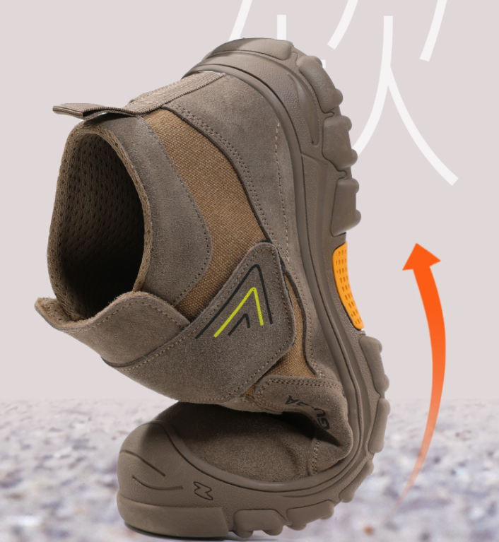 Men’s Welding Safety Work Shoes Heat-Resistant Steel Toe Puncture-Proof Wear-Resistant Comfortable Protective Shoes