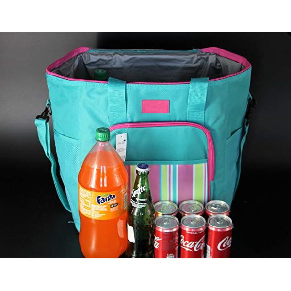 Adult Insulated Grocery Cooler Bag / Insulated Soft Cooler Tote Leak Proof Liner