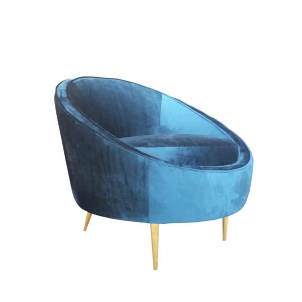 Modern design  velvet fabric event furniture,1-seater sofa for home,living room sofa,velvet event sofa for wedding