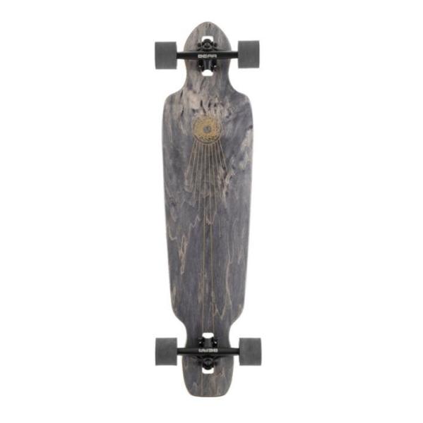 Landyachtz Battle Axe Black Space Rock Longboard Complete Skateboard - 9.4 x 38.2