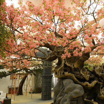 Lush Cherry Artificial Landscape Trees Exhibition Decorative