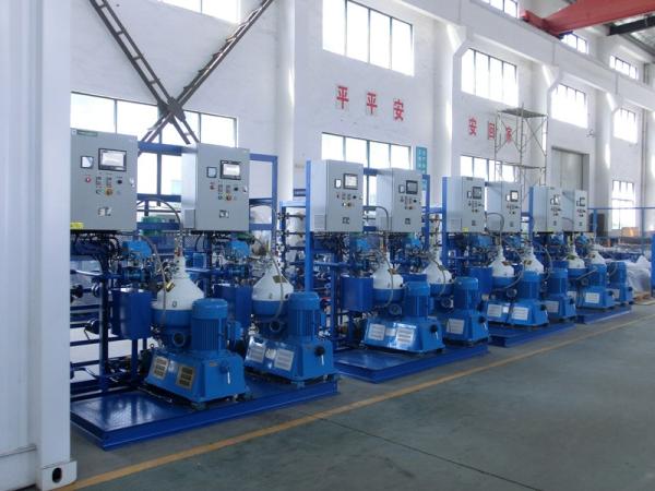 3000 - 9000 L/H Automatic PLC Centrifugal Oil Separator For HFO Power Plant