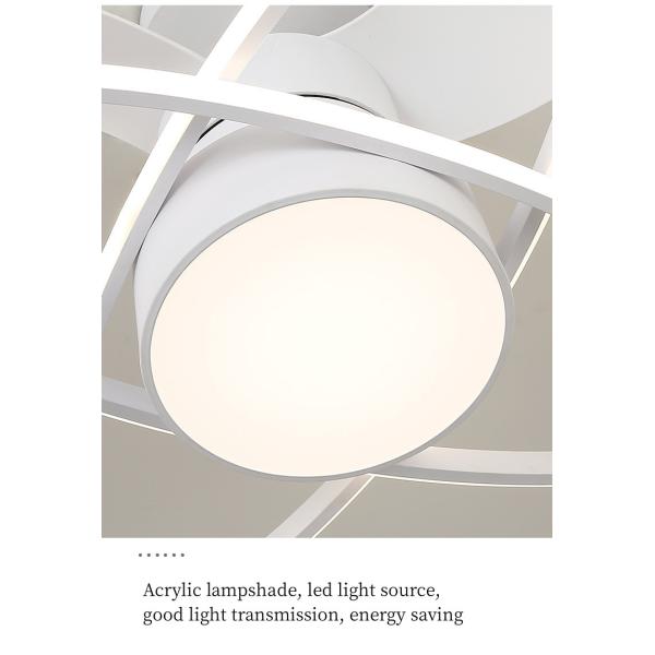 Современные простые регулируемые молчаливые света потолочного вентилятора живущей комнаты столовой светов вентилятора