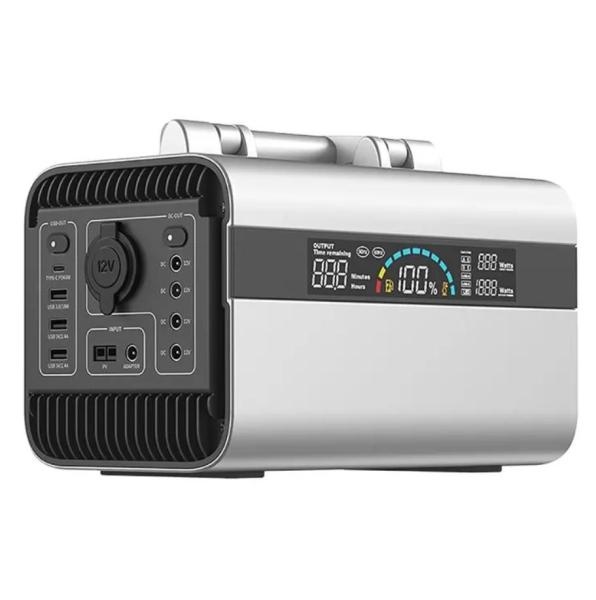 110V / 220V Input Output 600wh Portable Power Station With Solar And Light 4w