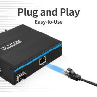 Convertisseur de médias industriel PoE 100/1000M Fibre Gigabit Ethernet 15,4 W 30 W Mini boîtier