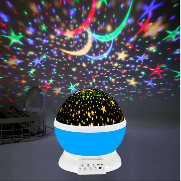 Свет ночи репроектора СИД DC 12V, утверждение CE лампы ночи проекции батареи 4 AAA