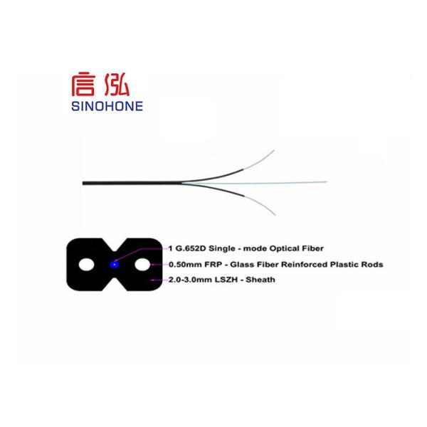 Low Smoke Indoor Fiber Optic Cable Long Delivery Length For Access Network