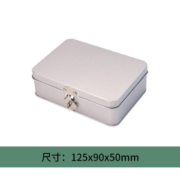 Rectangular Tinplate Box Toy & Cosmetic Storage Metal Box Flip Top Blind Box Metal Can