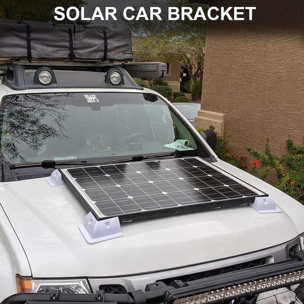 ABS Brackets for Solar Panel Installation on Caravan Motor Home RV 7PCS White Black