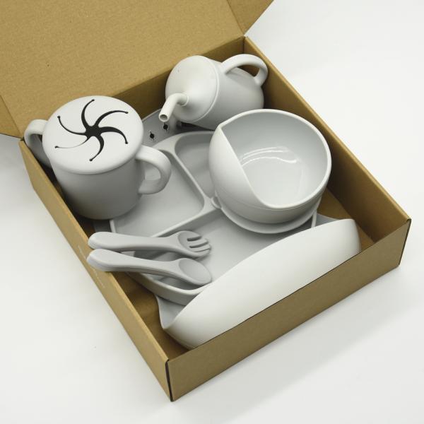 5 ПК не смещают силикон младенца питаясь установили водоустойчивое BPA свободный для детей