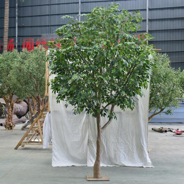 8.2ft 250cm Silk 8 Ft Artificial Ficus Tree ​Faux Plant For Outdoor Home Wedding Parties Decoration
