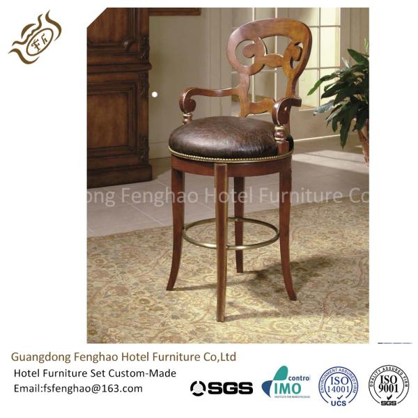 Chatham Commercial Grade Bar Stools Wooden Backrest Rubber Wood Bar Furniture